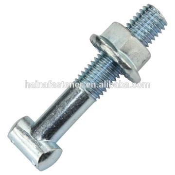 carbon steel t-shaped bolt with flange nut